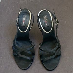 Black Satin Dress Shoes